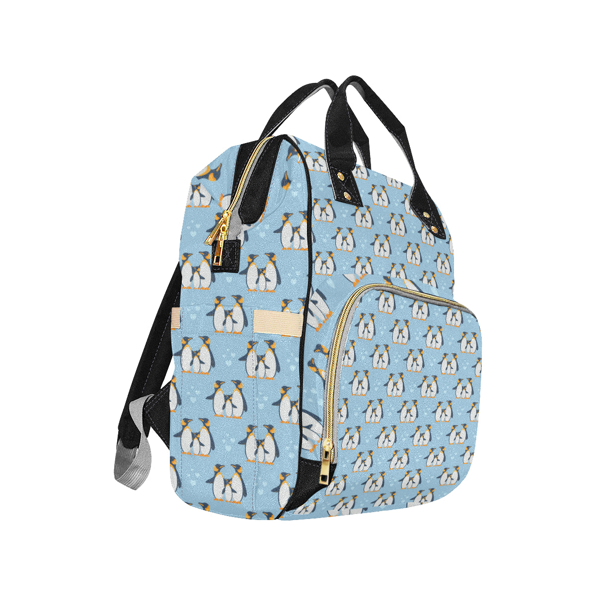 Penguin Pattern Print Design A04 Diaper Bag Backpack