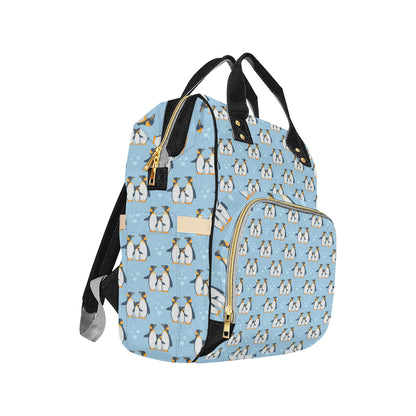 Penguin Pattern Print Design A04 Diaper Bag Backpack