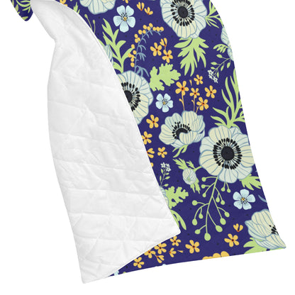 Anemone Pattern Print Design AM06 Premium Quilt