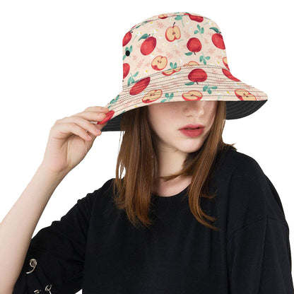 Apple Pattern Print Design AP06 Unisex Bucket Hat