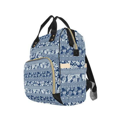 Hawaiian Themed Pattern Print Design H020 Diaper Bag Backpack