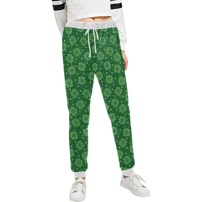 Shamrock Design Print Unisex Sweatpants