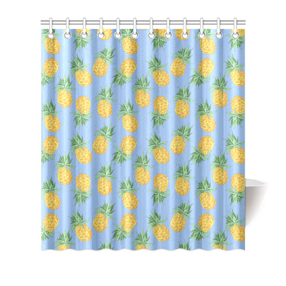 Pineapple Pattern Print Design A04 Shower Curtain