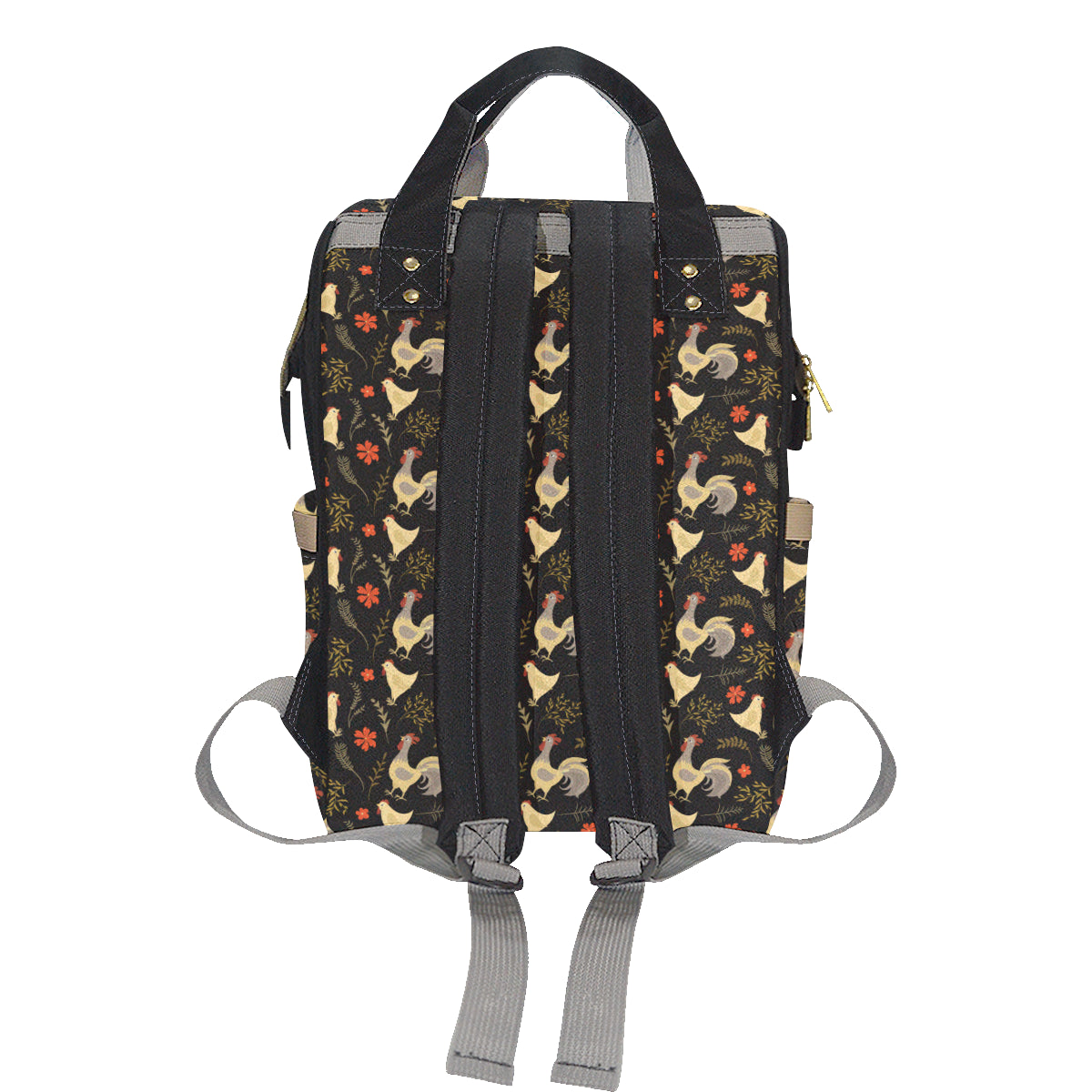 Chicken Pattern Print Design 04 Diaper Bag Backpack