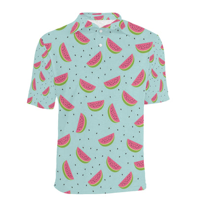 Watermelon Pattern Print Design WM06 Men Polo Shirt