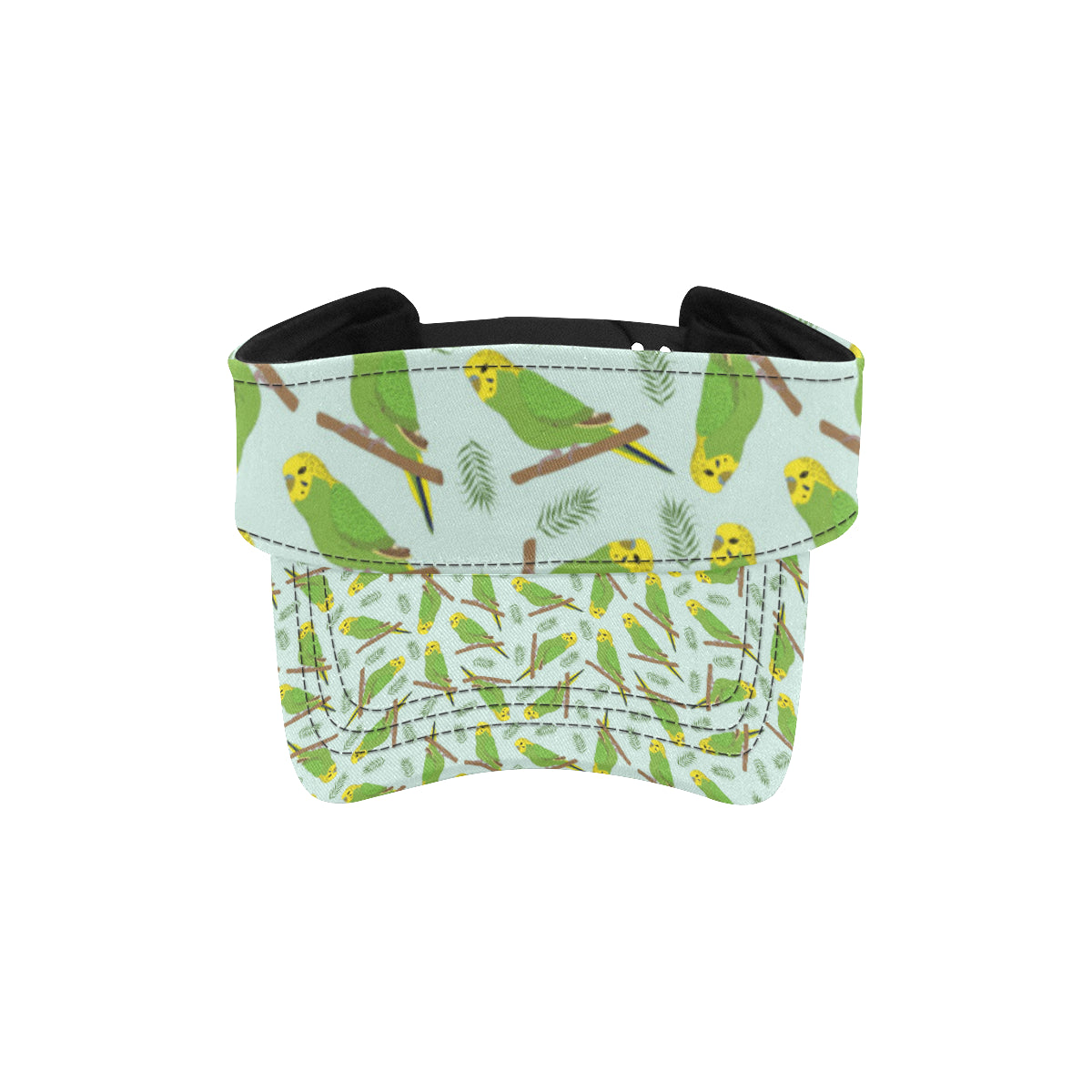 Budgerigar Pattern Print Design 04 Unisex Sun Visor