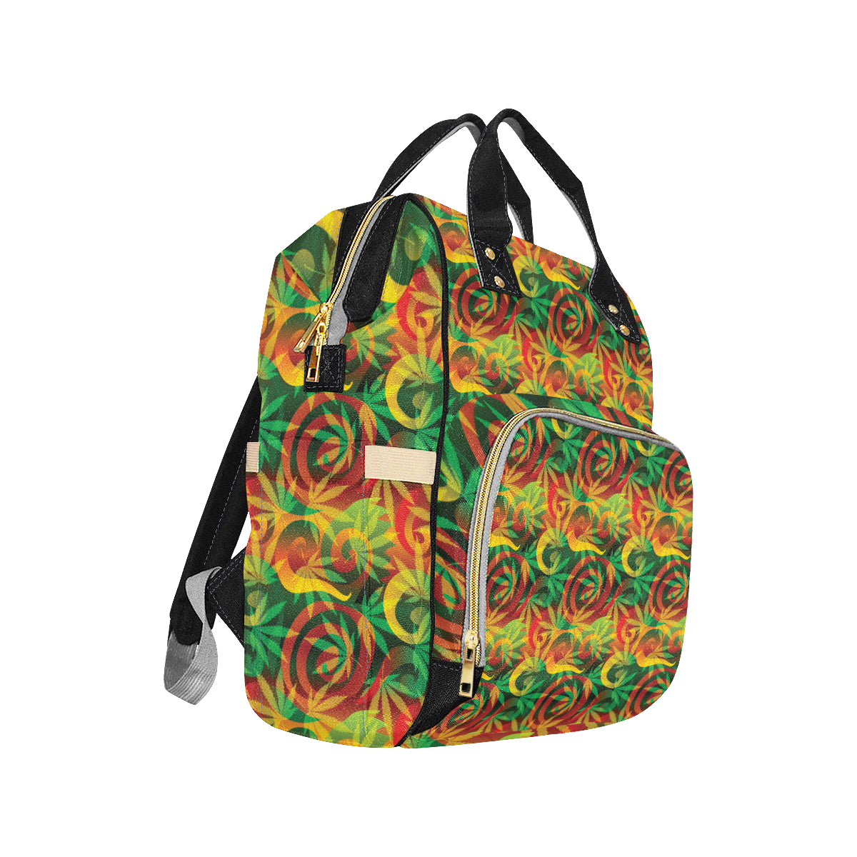 Rastafarian Pattern Print Design A01 Diaper Bag Backpack