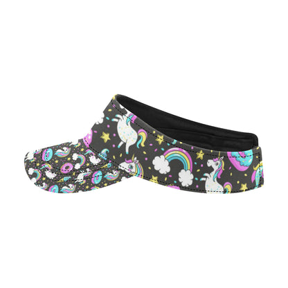 Donut Unicorn Pattern Print Design DN09 Unisex Sun Visor
