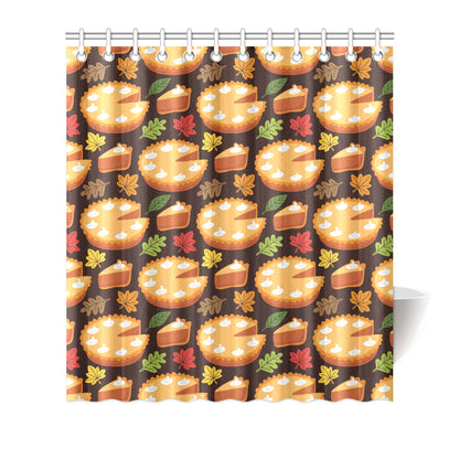 Pie Pattern Print Design A03 Shower Curtain