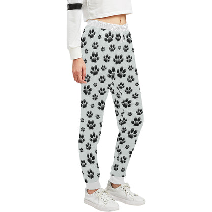 Paw Themed Print Unisex Sweatpants