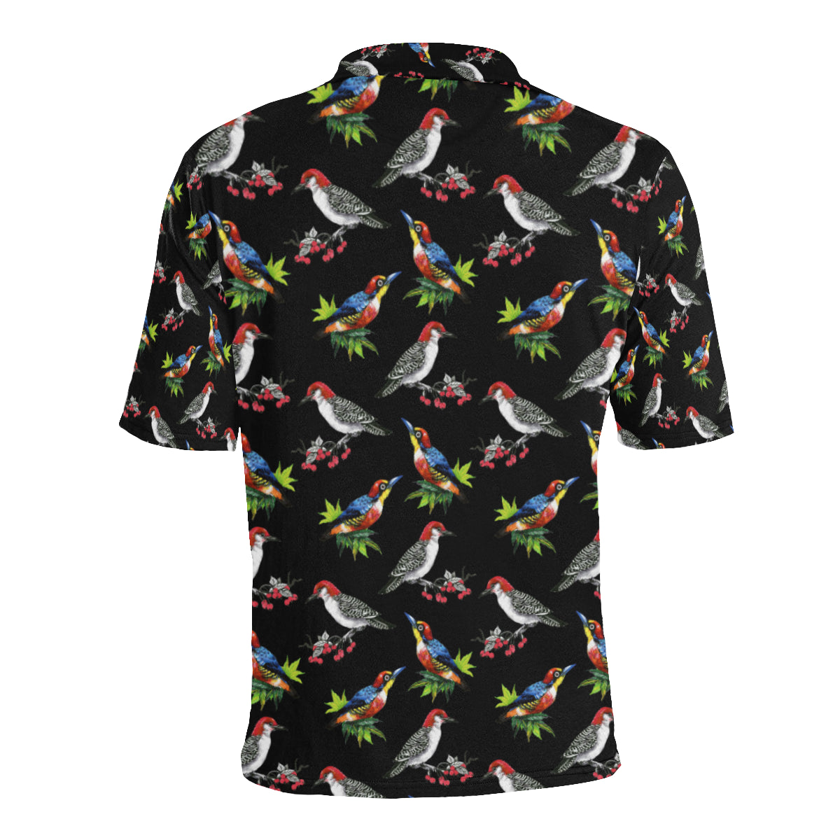 Birds Pattern Print Design 06 Men Polo Shirt