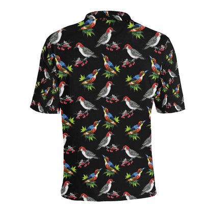 Birds Pattern Print Design 06 Men Polo Shirt
