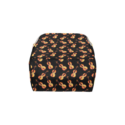 Violin Pattern Print Design 04 Diaper Bag Backpack