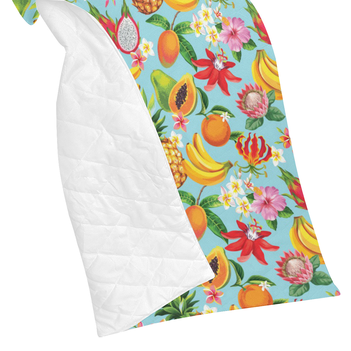 Tropical Fruits Pattern Print Design TF01 Premium Quilt