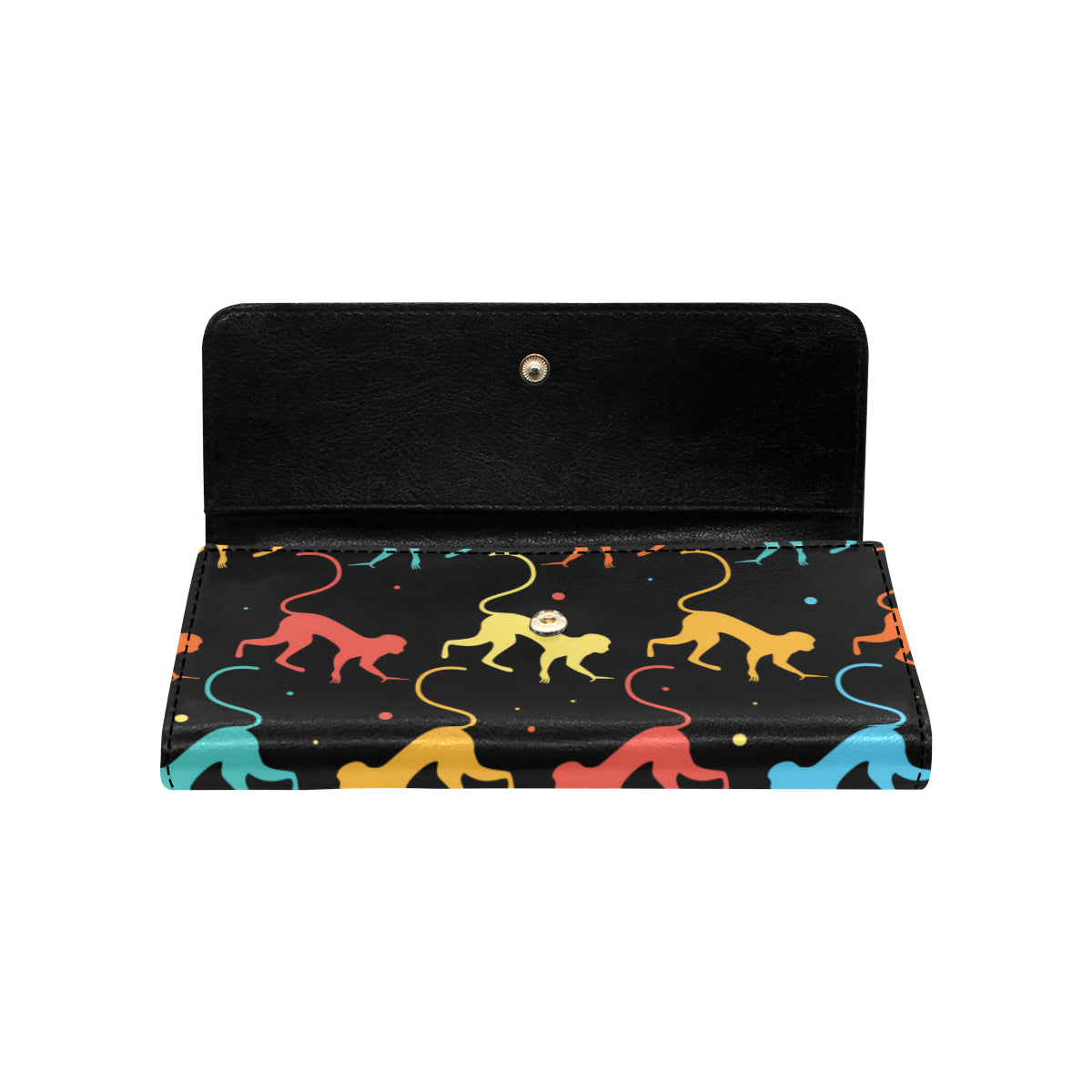 Monkey Pattern Print Design 01 Women's Trifold Wallet