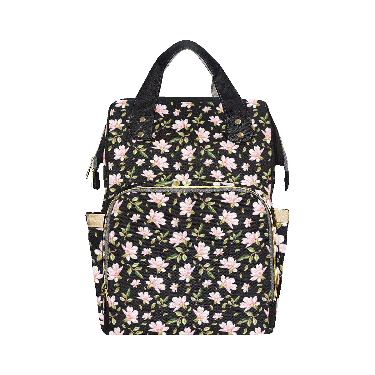 Magnolia Pattern Print Design MAG01 Diaper Bag Backpack