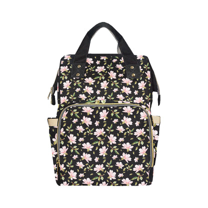 Magnolia Pattern Print Design MAG01 Diaper Bag Backpack