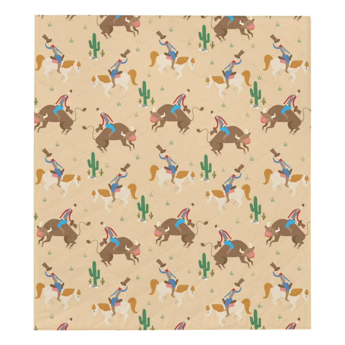 Rodeo Pattern Print Design A02 Premium Quilt