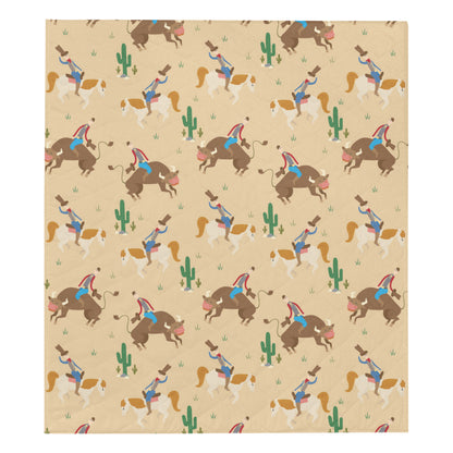 Rodeo Pattern Print Design A02 Premium Quilt
