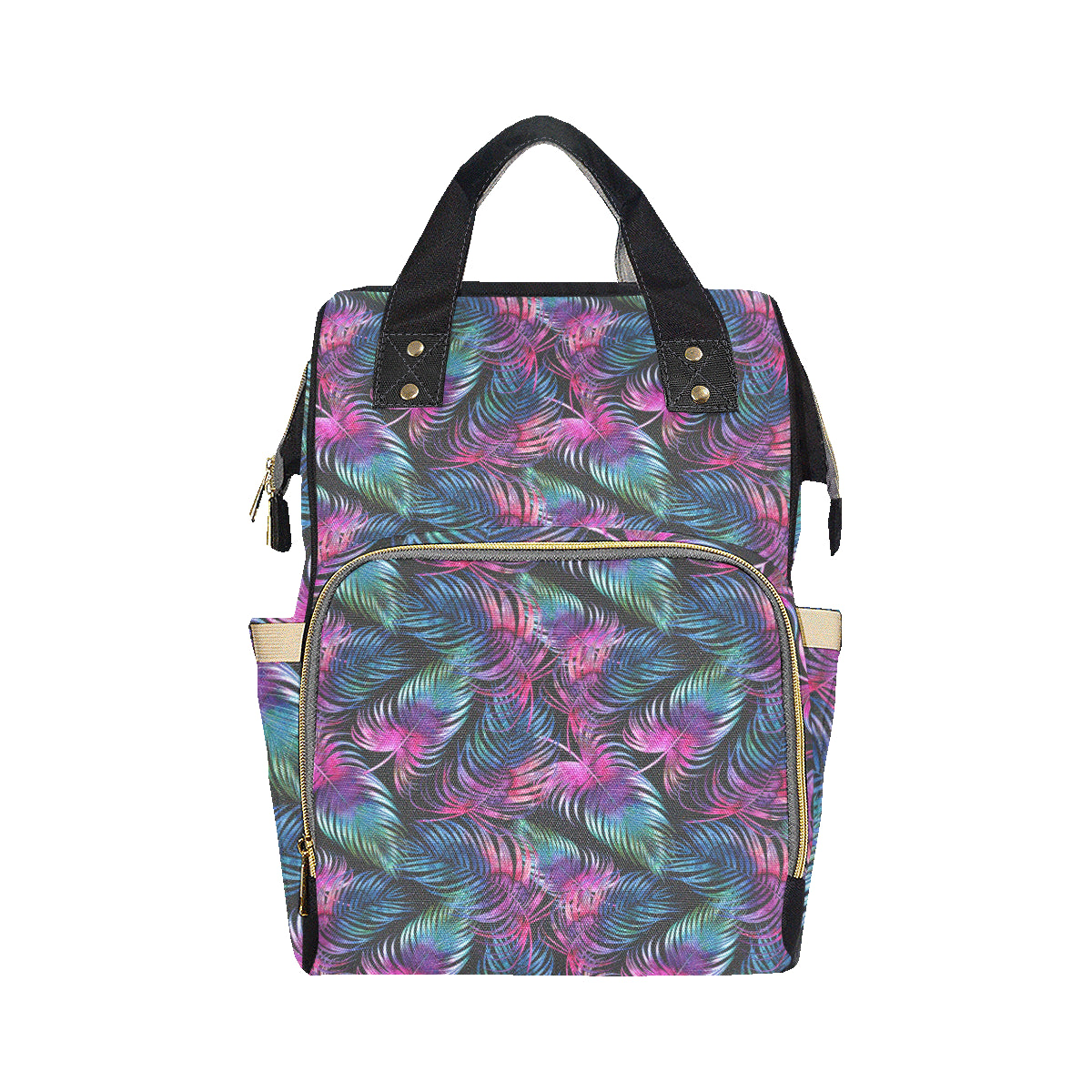 Palm Leaves Pattern Print Design PL010 Diaper Bag Backpack