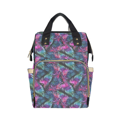 Palm Leaves Pattern Print Design PL010 Diaper Bag Backpack