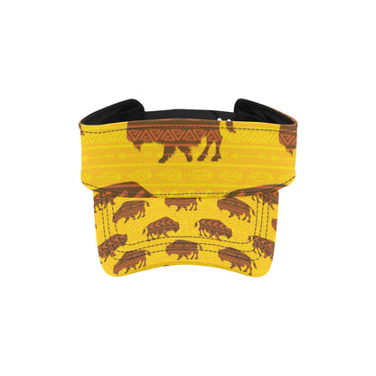 Bison Native Pattern Print Design 01 Unisex Sun Visor