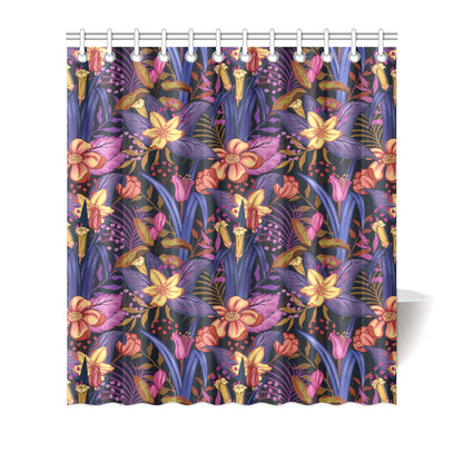 Lily Pattern Print Design LY016 Shower Curtain