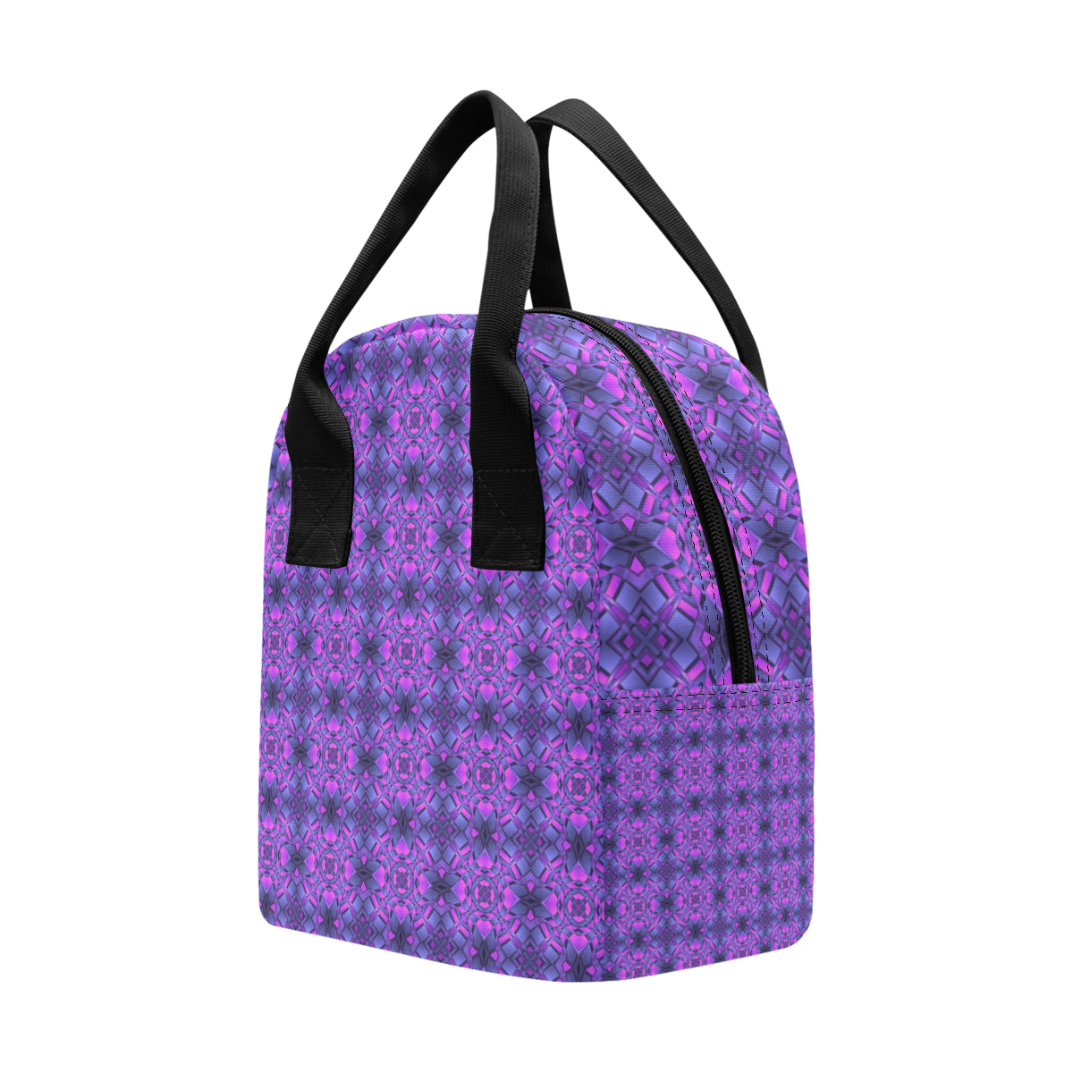kaleidoscope Pattern Print Design Insulated Lunch Bag