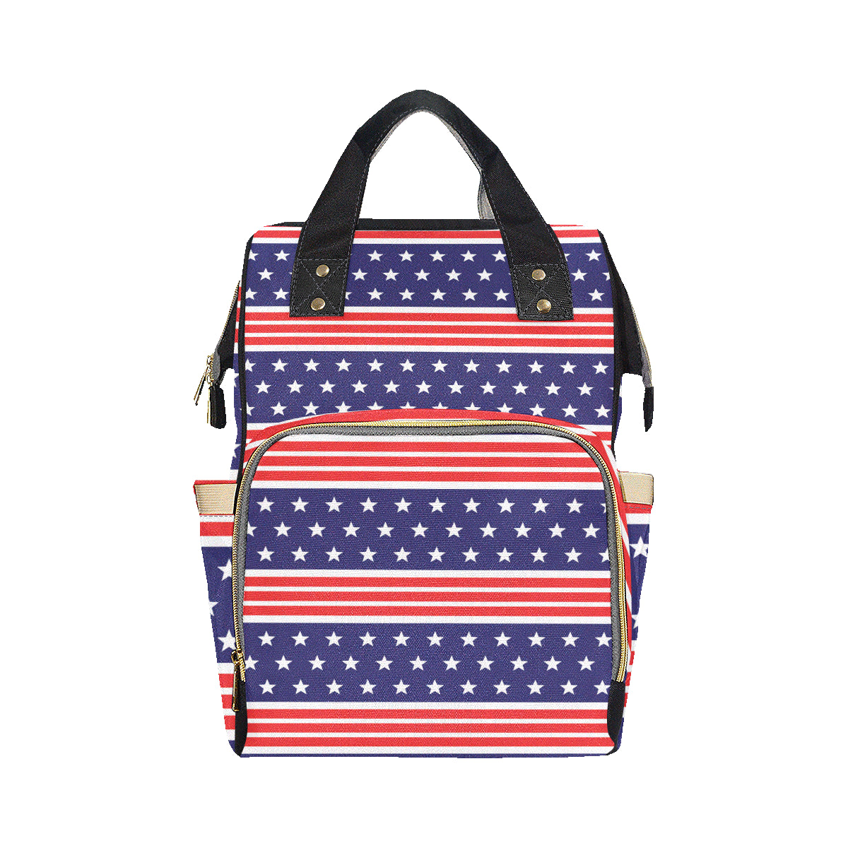 Patriotic Pattern Print Design A04 Diaper Bag Backpack