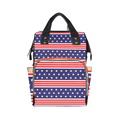 Patriotic Pattern Print Design A04 Diaper Bag Backpack