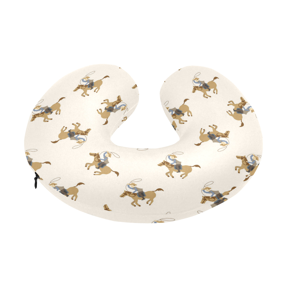 Cowboy Pattern Print Design 01 U-Shaped Travel Neck Pillow