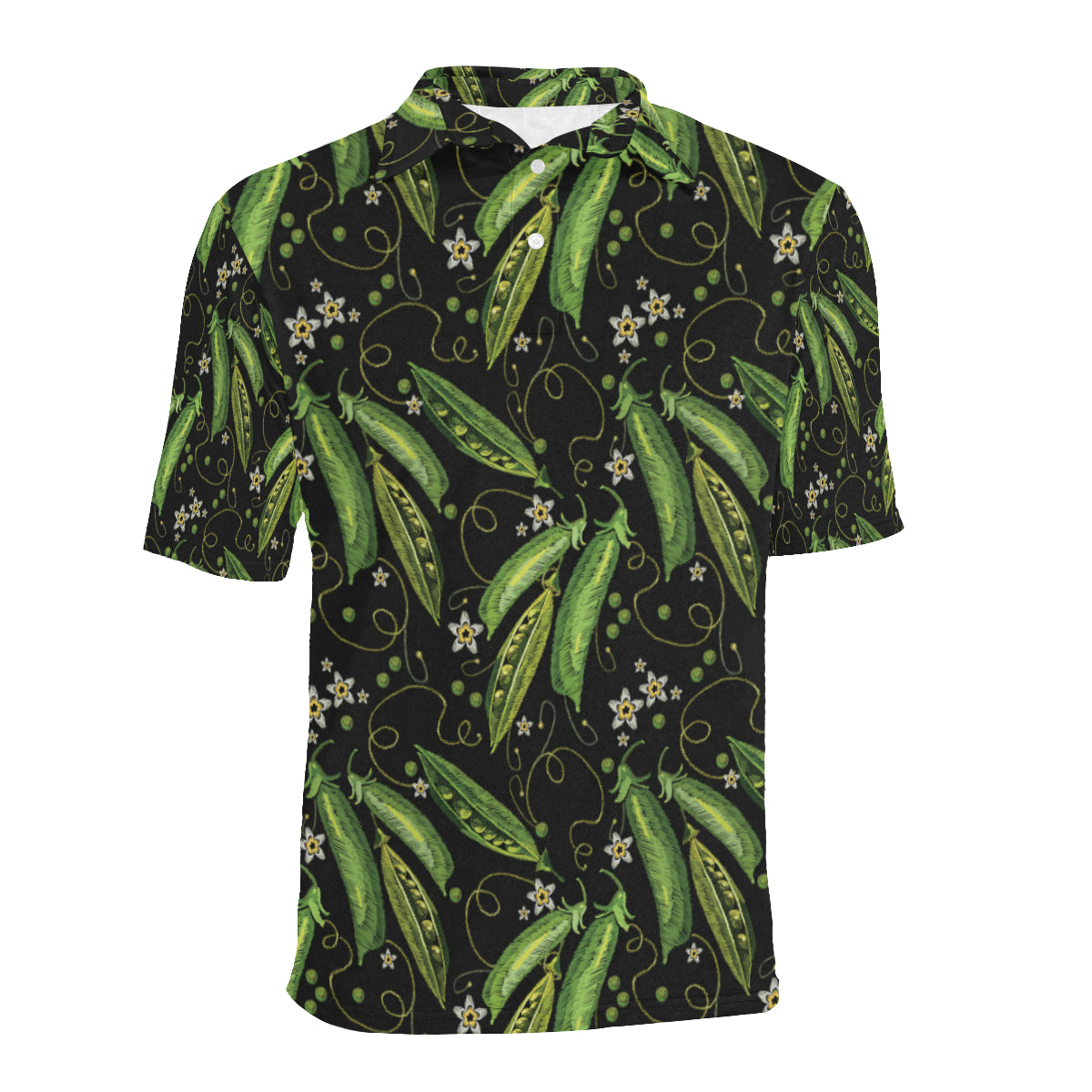 Peas Pattern Print Design A02 Men Polo Shirt