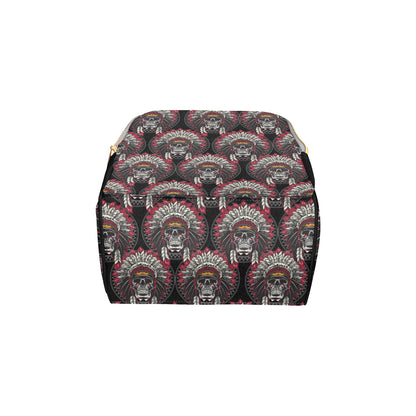 Native Indian Skull Diaper Bag Backpack