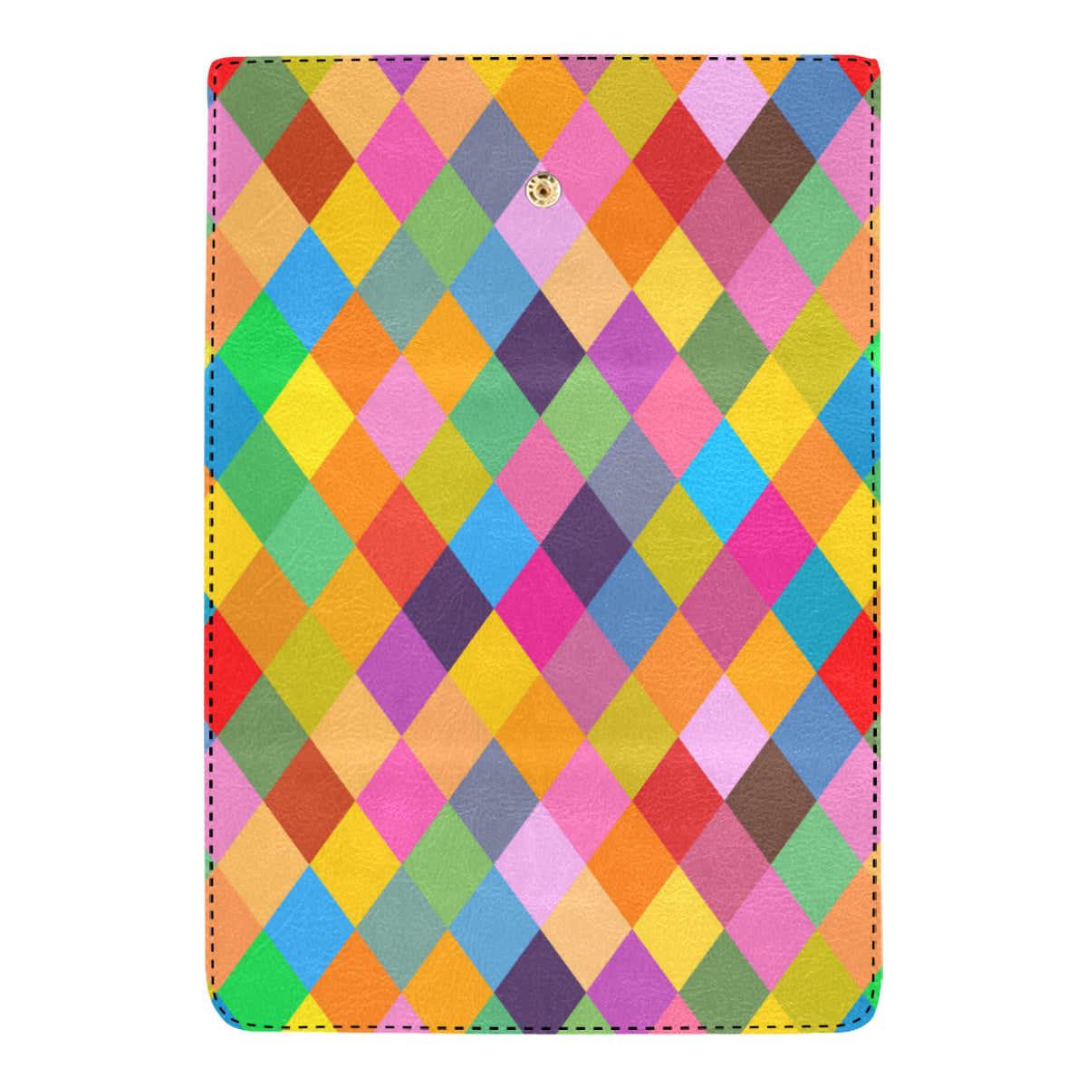 Harlequin Pattern Print Design 02 Women's Trifold Wallet