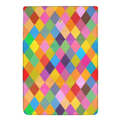 Harlequin Pattern Print Design 02 Women's Trifold Wallet