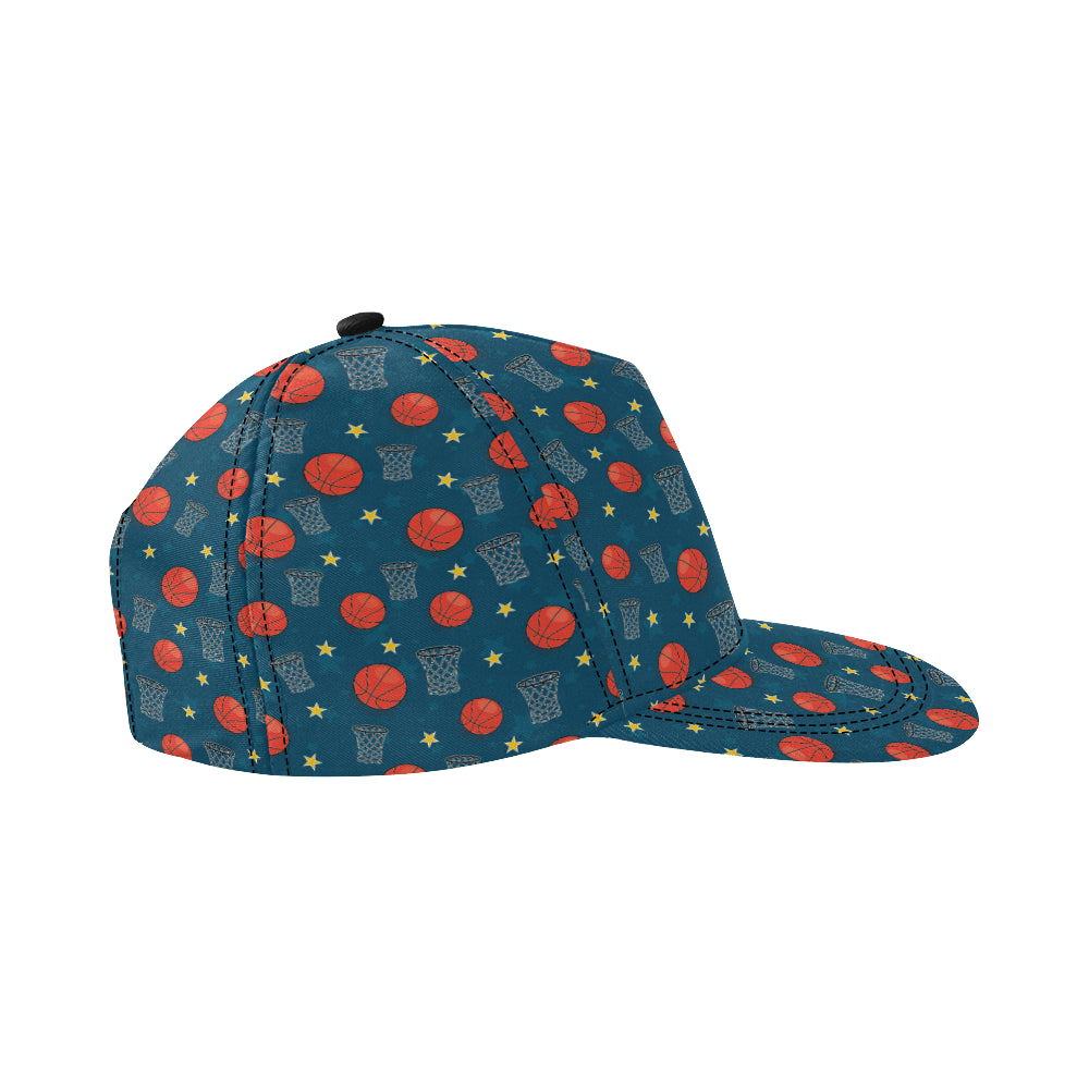 Basketball Classic Print Pattern Snapback Cap