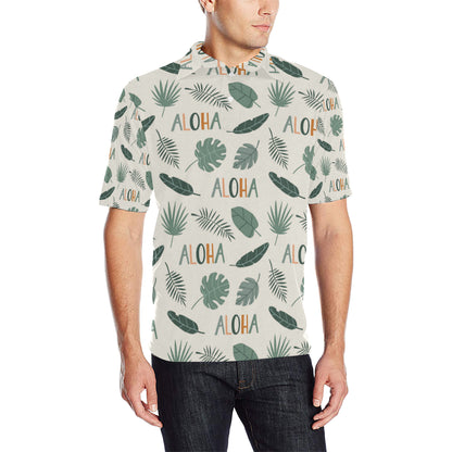 Aloha Hawaii Pattern Print Design 05 Men Polo Shirt