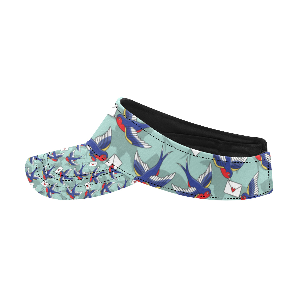 Swallow Bird Pattern Print Design 02 Unisex Sun Visor