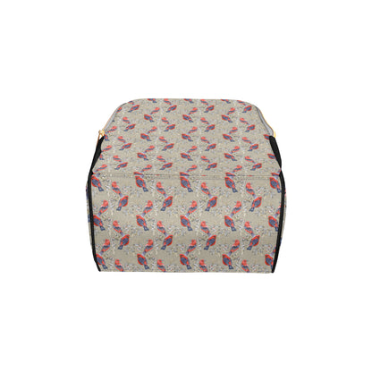 Birds Pattern Print Design 05 Diaper Bag Backpack