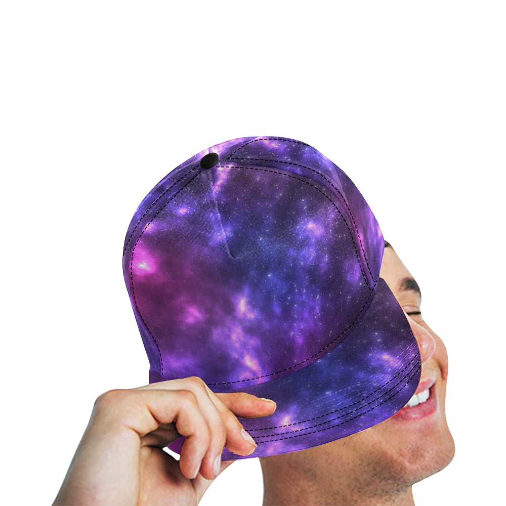 Celestial Purple Blue Galaxy Snapback Cap