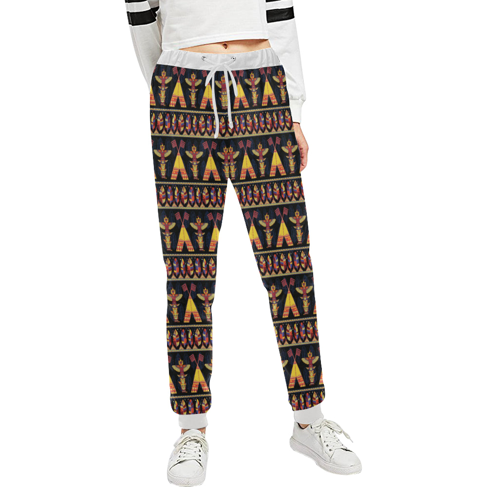 Totem Pole Design Unisex Sweatpants