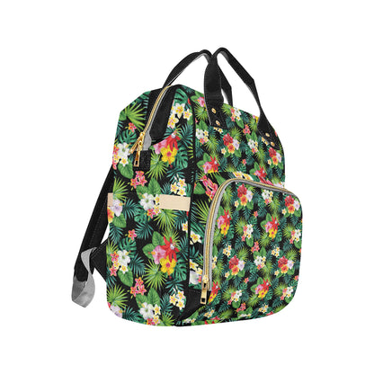 Hibiscus Hawaiian flower tropical Diaper Bag Backpack