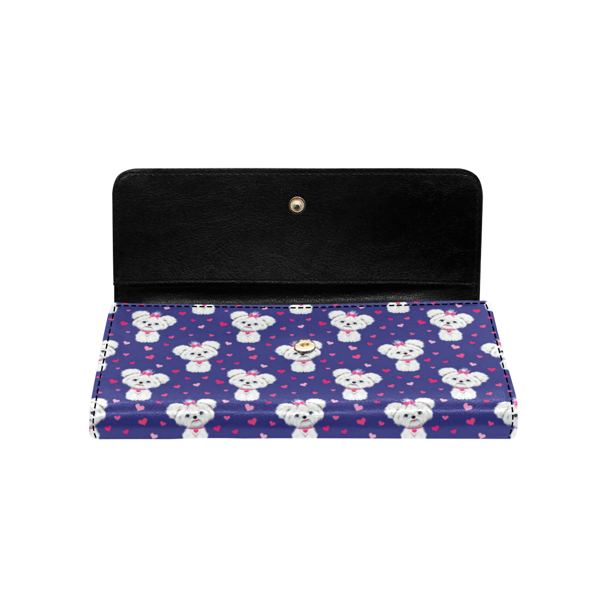 Maltese Pattern Print Design 02 Women's Trifold Wallet