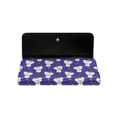 Maltese Pattern Print Design 02 Women's Trifold Wallet