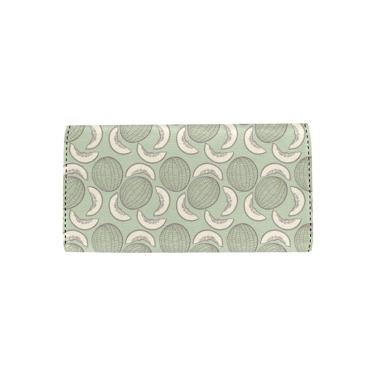Cantaloupe Pattern Print Design 01 Women's Trifold Wallet