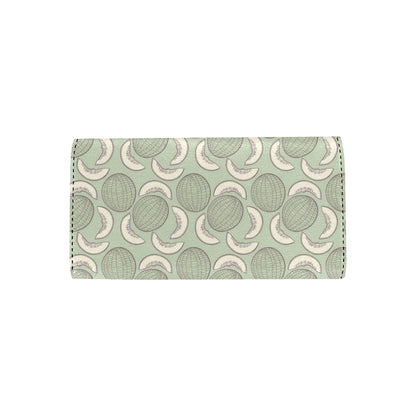 Cantaloupe Pattern Print Design 01 Women's Trifold Wallet