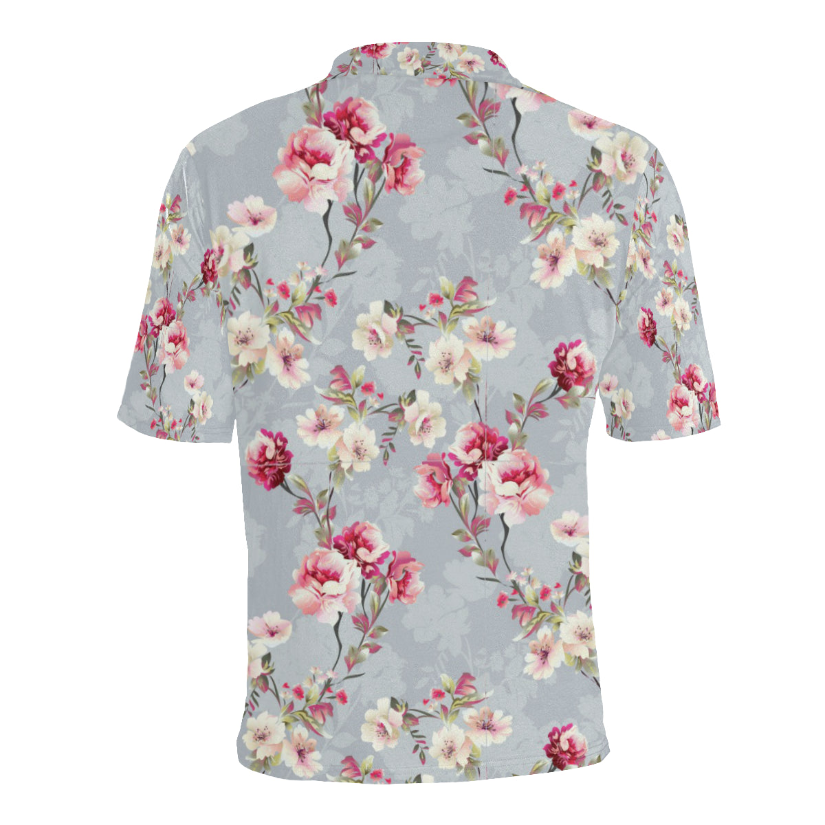 Summer Floral Pattern Print Design SF02 Men Polo Shirt