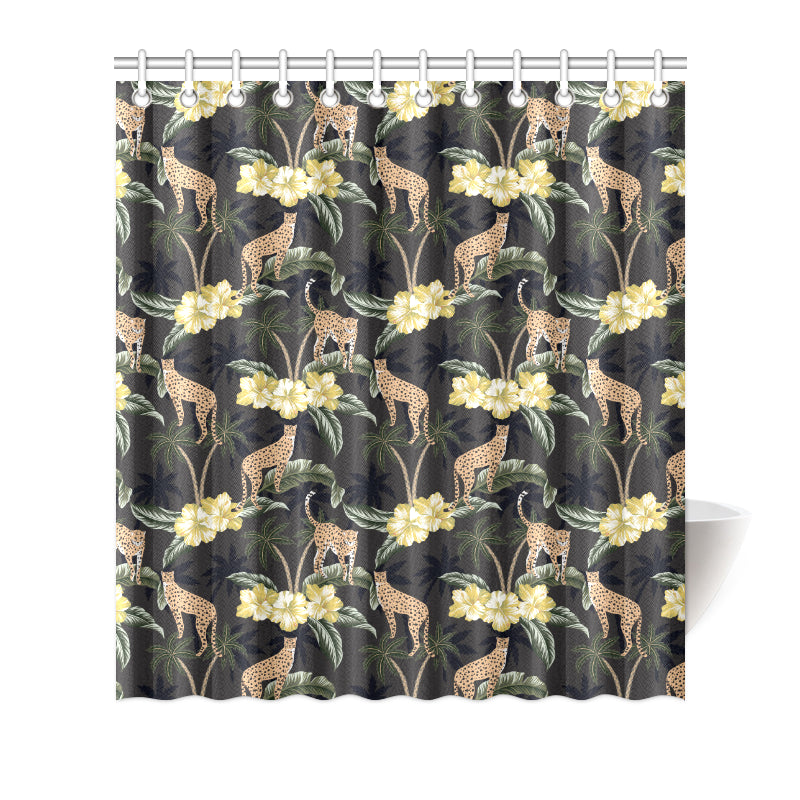 Cheetah Pattern Print Design 04 Shower Curtain