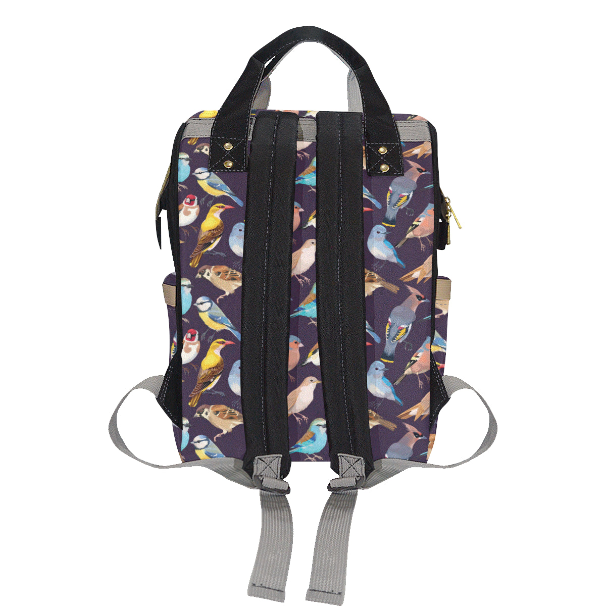 Bird Cute Print Pattern Diaper Bag Backpack