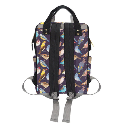 Bird Cute Print Pattern Diaper Bag Backpack